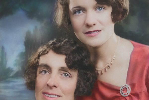 Emma and Gerardine colorized image